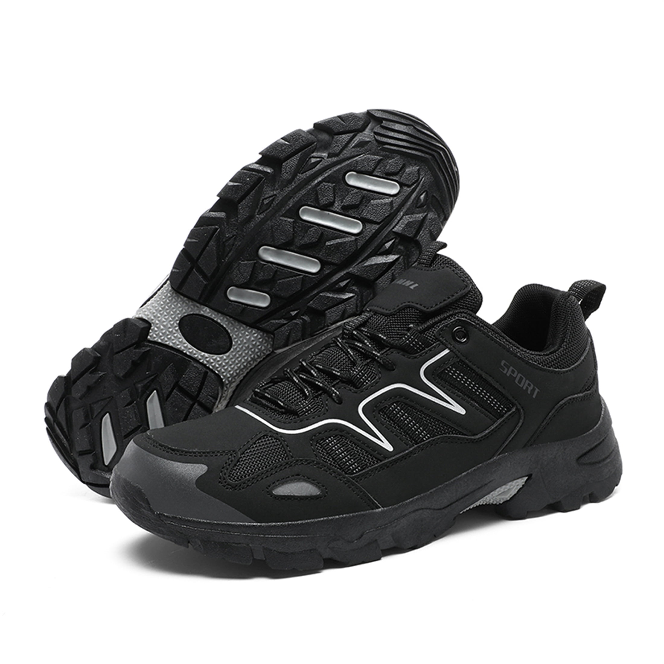 LASUDRAA Mens Womens Non-Slip Hiking Shoes Breathable Lightweight Outdoor Trekking Sneakers for Walking Camping