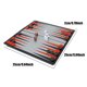 thumbnail image 4 of Juego De Backgammon, Juego De Mesa De Plástico Portátil Con Ajedrez Y Dados Para Niños Y Adultos, Juego De Juguete De Backgammon Con Diseño Plegable Magnético Moyic FN002888-00, 4 of 6