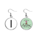thumbnail image 1 of Numeros romanos uno en negro silueta Colgante decorativo temporada pendientes de primavera joyas Unbranded M, 1 of 3