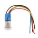 thumbnail image 1 of Bocina de Campana Interruptor de Botón Pulsador Momentáneo LED Azul Rojo 19 Mm Macarena, 1 of 7