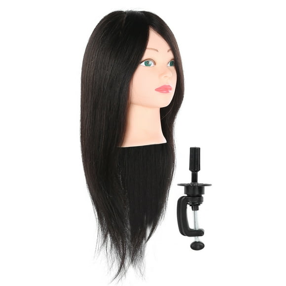 Ccdes Hairdresser Training Head,Real Hair Mannequin Head Practice Hairdresser Training Head Manikin Cosmetology Doll,Manikin Head Doll