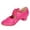 Hot Pink, variant on Women's La𝖼e Up Chun𝗄𝗒 Sandals Ma𝗋y Jane𝗌 Dress Shoes Cute Retro Hollow Sandles Closed Toe Soft Sole Dance Shoes for Ballroom Latin Pract𝗂ce Wear