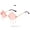 Pink, variant on Womens Sunglasses Rimless Cloud Shaped Vintage Punk Glasses with Detachable Tassel Pendant for Daily Wear