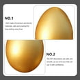 thumbnail image 3 of 10Pcs Golden Egg Shaped Decoration Wooden Craft for Easter Celebration Artware, 3 of 9