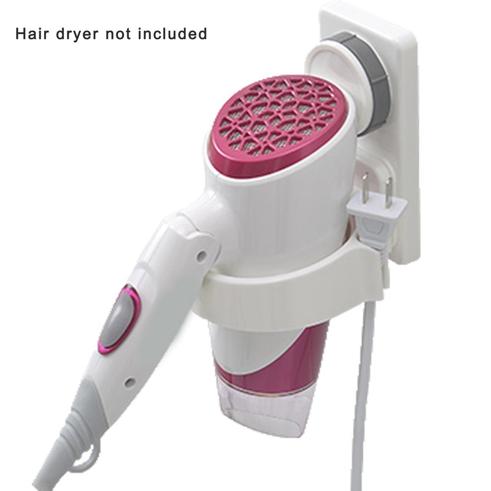 Upgraded New Suction Cup Hair Dryer Rack Perforationfree Air Duct