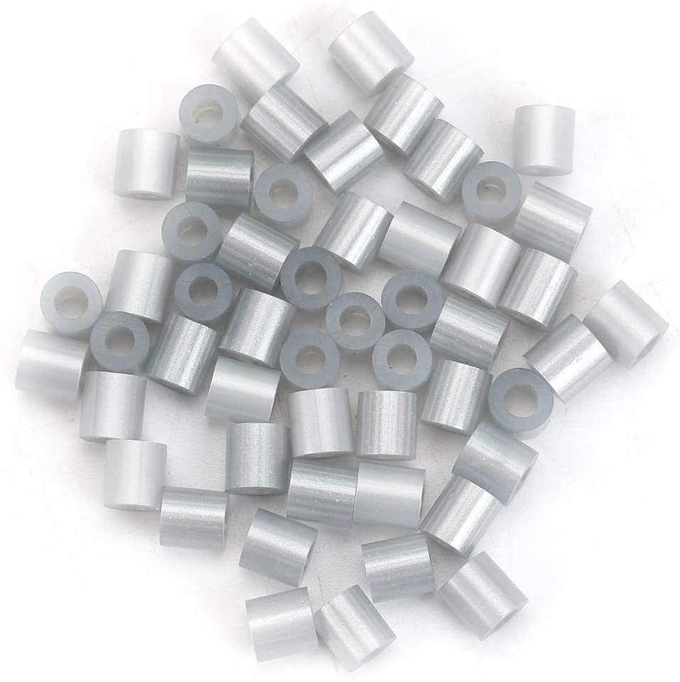 2,000 Silver Fuse Beads 5 x 5mm Iron Together Fusion Beads