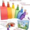 thumbnail image 4 of Extasticks Willie's Rainbow World Wooden Arches And Peg Dolls Set With Book, 4 of 7