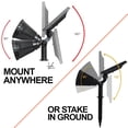 thumbnail image 3 of SOLVAO Solar Spot Light for Flags and Uplighting, 4 LED Outdoor Solar Spotlight, 3 of 10