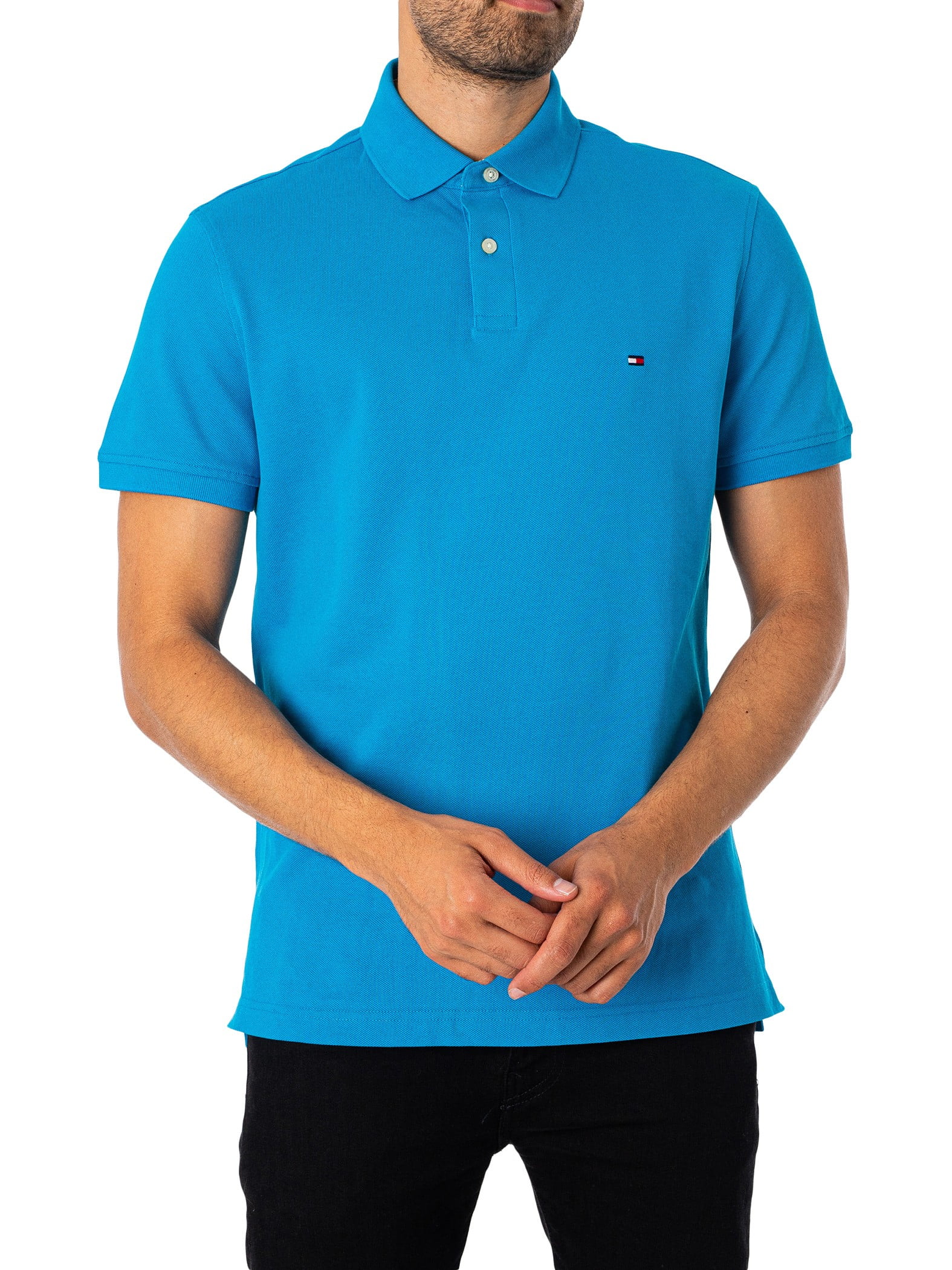 Tommy Hilfiger Polo 1985 Shirt, Blue Regular