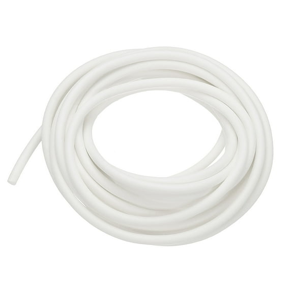 Uxcell Silicone Foam Seal Strip, 19.7FT 0.16"Dia Round High Density Solid Sponge Rubber Weather Stripping Cord, White