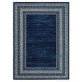 thumbnail image 6 of Garvee 10'x13' Area Rug Modern Bordered Rug Floral Rug Washable Rugs Low Pile Non-Slip Rugs for Living Room Bedroom, Blue, 6 of 7