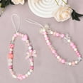 thumbnail image 4 of Y2k Phone Charm for Case Pink Beaded Keychain for Women Car Keys Butterfly Accessories for Purse Bag Charms for Backpacks Aesthetic Keychains for Her Cute Bow Cell Phone Decorations for Case 2Pcs, 4 of 7