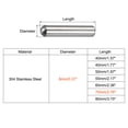 thumbnail image 2 of 8x70mm Dowel Pins, 5 Pack Round Head Flat Chamfered End Dowel Pin, 2 of 5