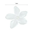thumbnail image 3 of (2 pack) Offray Accessories, White 3/4 inch Value Pack 5 Petal Flower with Pearl Accessory, 30 Count, 3 of 8
