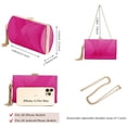thumbnail image 2 of Bolso de noche con borlas YAPAIOU de Clutch Purses para mujer, color rosa, 2 of 6