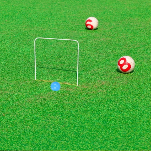 LOLIPPYY 1 Set Croquet Set Outdoor Croquet Wickets For Family Games Wooden Balls And Iron Accessories