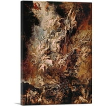 ARTCANVAS War in Heaven - Fall of the Damned Canvas Art Print by Peter Paul Rubens - Size: 40" x 26" (0.75" Deep)