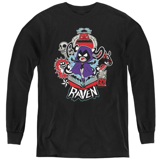 Teen Titans Go - Raven - Youth Long Sleeve Shirt - Large