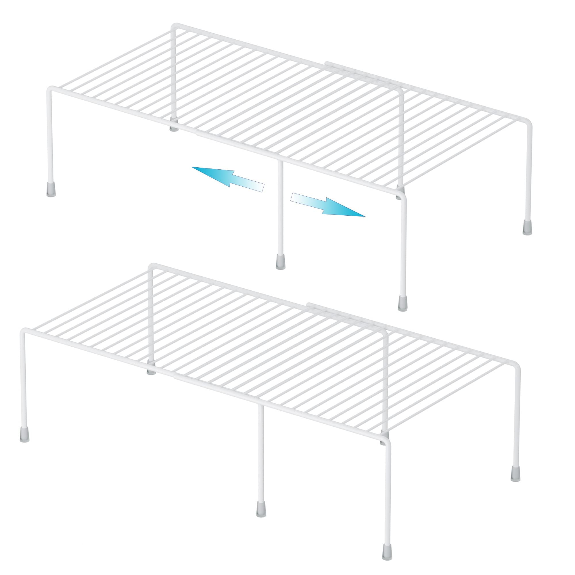 SANNO Freezer Storage Shelf, Expandable Metal Rustproof Spice