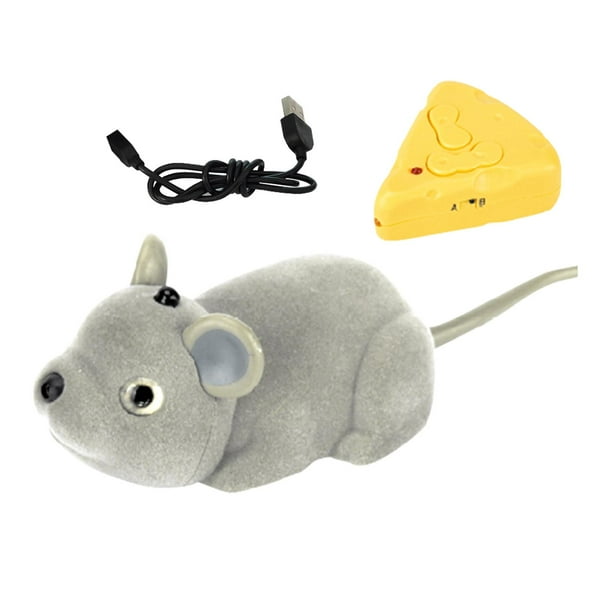 Remote Control Mouse Automatic Cat Toy Dog Chase Toy With Intelligent Sensor Obstacle