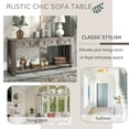 thumbnail image 5 of Rustic Chic Console Table with Storage, Sofa Table Entryway Hallway, 63 Inch, Gray Wash, 5 of 10