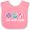 Pink and White, variant on Inktastic Eat Sleep Pilates Girls Baby Bib
