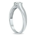 thumbnail image 2 of SZUL Women's 3/4 Carat Diamond Solitaire Half Bezel Ring in 10K White Gold  (J-K-L Color, I2-I3 Clarity), 2 of 8