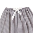 thumbnail image 3 of Cargo Shorts Women Summer Plaid Pajama Shorts for Women, Comfy Loose Fits Casual Bottoms, Elastic Waist Soft Short Pants Loungewear Gray One Size, 3 of 5