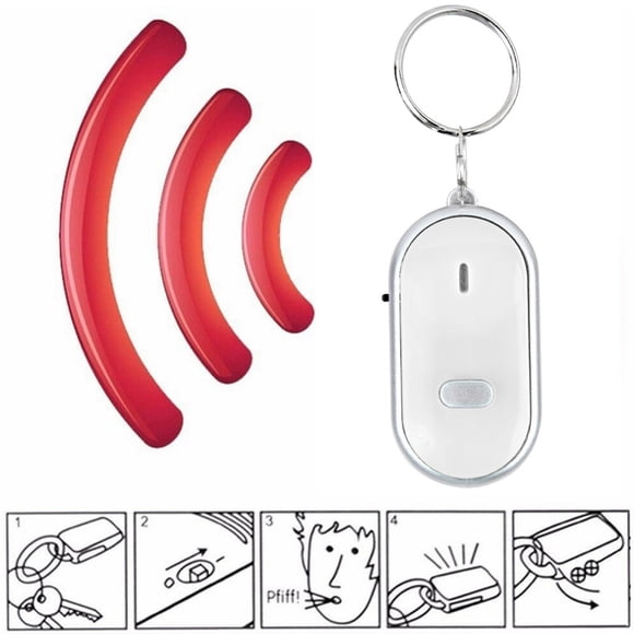 Localizador de llaves Control por voz Dispositivo antipérdida Cartera Equipaje Etiqueta antipérdida Sensor de alarma Detector de artículos