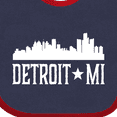 thumbnail image 4 of Inktastic Detroit Michigan Skyline Mi Cities Boys or Girls Baby Bib, 4 of 4