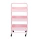 thumbnail image 1 of Carrito Organizador Multiusos Onof Onof CAMAA De Metalico 3 Niveles C/ Agarradera Color Rosa, 1 of 2