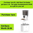 thumbnail image 5 of Automatic  Feeder 6L,Timed  Feeders for Dry , 2.4G WiFi Pet Feeder with APP Control for Remote Feeding,Automatic   Dispenser with Alexa,1-10 Meals Per Day for, 5 of 6