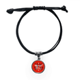 thumbnail image 1 of Graffiti Street Music Body Pattern Bracelet Leather Rope Wristband Black Jewelry, 1 of 3