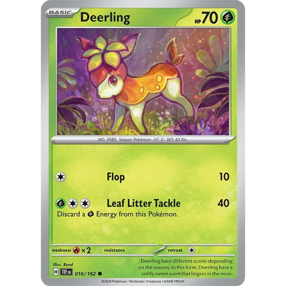 Pokemon Scarlet & Violet Temporal Forces Common Deerling #16
