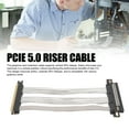 thumbnail image 3 of PCIE 5.0 X16 Riser Cable, Gen 5 GPU Extension Cable, 128GBs Speed, Compatible with PCIE 4.0 and WRX80 90E, RTX4090 5090, RX8900, RX7900XTX, 3 of 7
