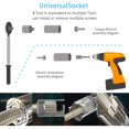 thumbnail image 4 of Adaptador de taladro eléctrico de llave métrica de enchufe Universal de trinquete de 7Mm a 19Mm y destornillador eléctrico de extensión de ángulo recto de 105 grados JFHHH pequeña, 4 of 5