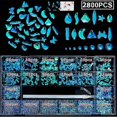 thumbnail image 3 of Nail Art Rhinestones Kit Multi Shapes Glass Crystal AB Nail Stones Nail Jewels Flatback Nail Gems Strass for w/ Wax 8, 3 of 5