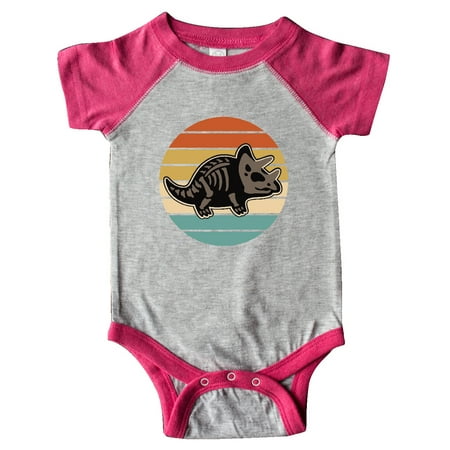 

Inktastic Dinosaur Triceratops Skeleton Vintage Gift Baby Boy or Baby Girl Bodysuit