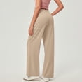 thumbnail image 3 of Pants for Women Casual Work Stretchy Slim Fit Trousers Office Slacks with Pockets, 3 of 5
