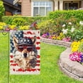 thumbnail image 2 of Tuxedo Cat Garden Flag 12x18 Inch Double Sided Outside, Memorial Day Floral Welcome Patriotic Yard Outdoor Decoration, 2 of 10