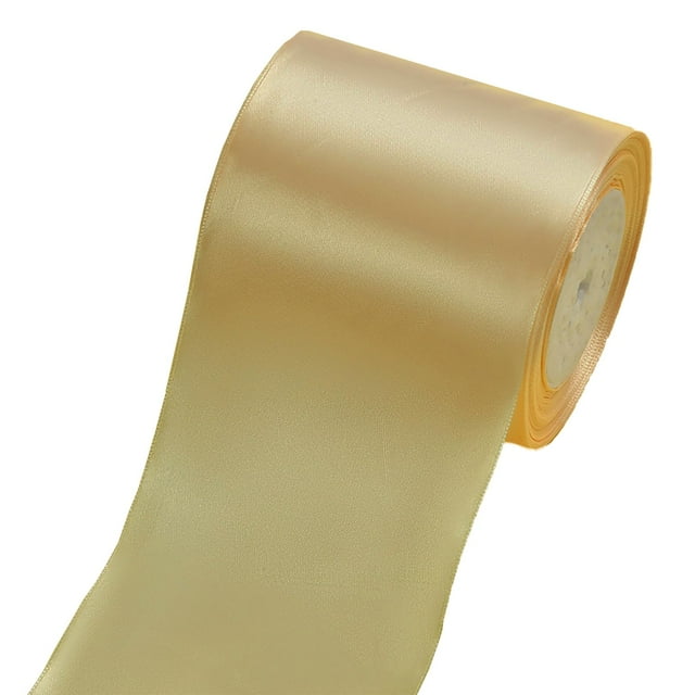 Cinta decorativa ZOOYOO 10 cm x 22 m, oro satinado