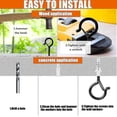 thumbnail image 4 of 20 Piece Storage Hook Hooks, Screw Hook, Heavy Duty Bracket, Mounting Hook, 4 of 5