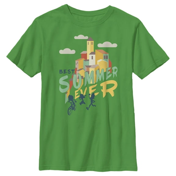 Boy's Luca Best Summer Ever Graphic Tee Kelly Green X Small