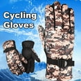 thumbnail image 2 of Gants de Cyclisme Imperméables Résistants à l'Usure Imprimé Camouflage Coupe-Vent Gants de Sport pour Extérieur, 2 of 10