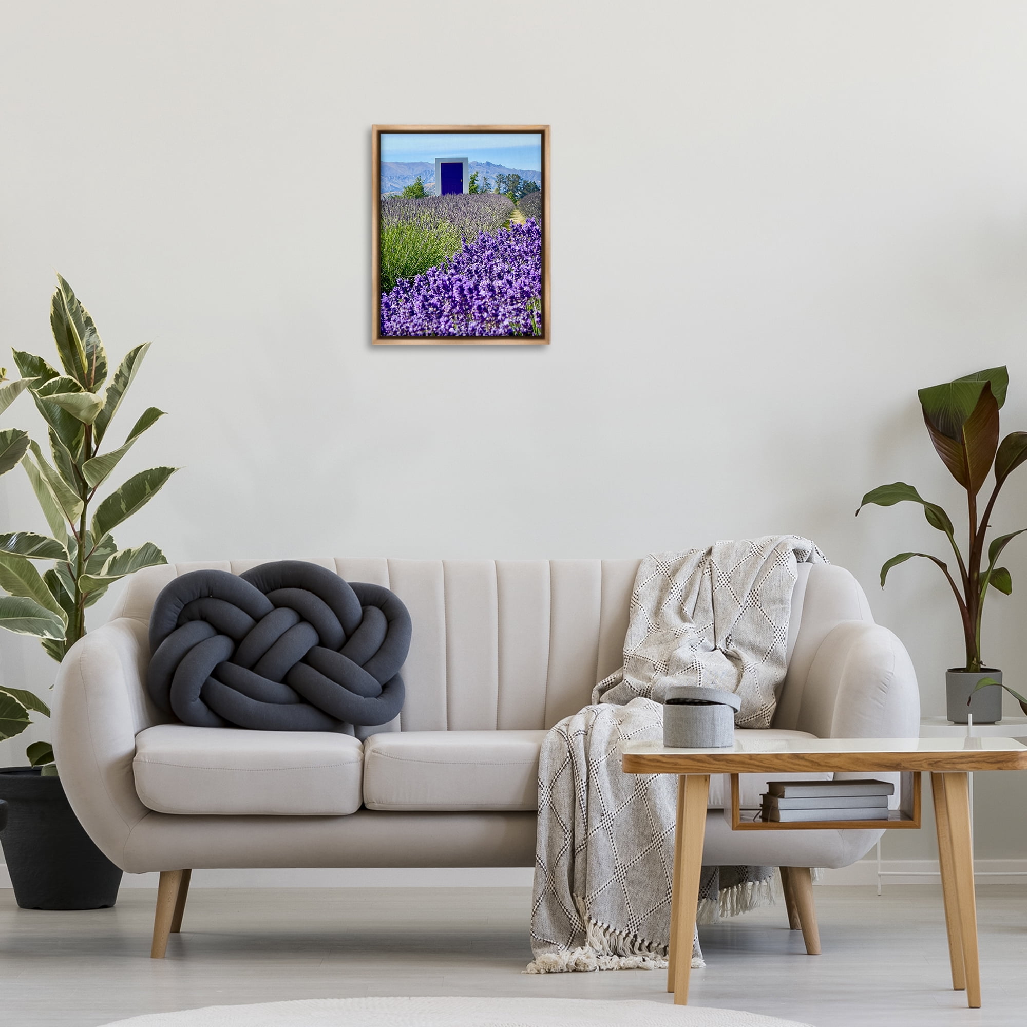 Stupell Industries Surreal Doorway Landscape Landscape Photography Brown Floater Framed Art Print Wall Art, 17 x 21