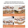 thumbnail image 6 of Happy Thanksgiving Bed Skirt King Size 16 Inch Drop, Dog Sunflower Pumpkin Fall Maple Leaf Wrap Around Dust Ruffle Bedskirts, Wrinkle & Fade Resistant Easy Fit Bedskirt with Adjustable Elastic, 6 of 8