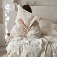 thumbnail image 2 of Say Yes Bedding Linen Jaquard 3-Piece Duvet Cover Set, Queen, Beige, 2 of 5