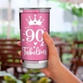 thumbnail image 5 of JWJWLJW 90th Birthday Gifts for Women Tumbler - 90th Birthday Gift Ideas - Funny 90th Gifts for Women Turning 90 Birthday Gift Stainless Steel Cup 20 Oz\u2026\u2026, 5 of 6