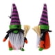 thumbnail image 4 of Fiudx Decoración del hogar Muñeco de hombre sin rostro de Halloween, araña enana, duende navideño verde, adornos de muñeco, 4 of 6