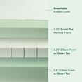 Zinus 12" Green Tea Luxe King Memory Foam Mattress, Made of US Foam and
